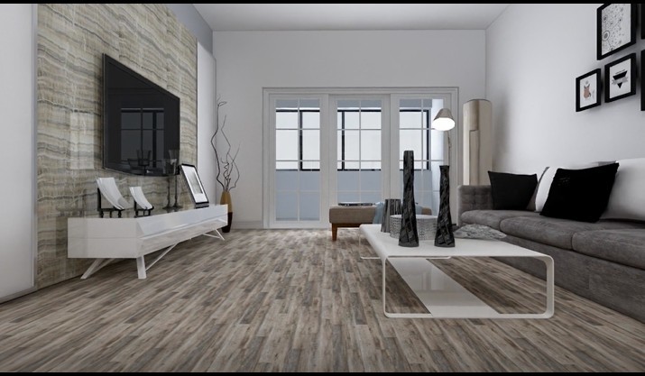 100% Vinyl Rigid Core SPC Plastic Flooring plastic floor tile